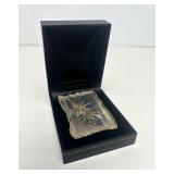 Gorgeous Large Sculptural Sterling Silver Oak Leaf Brooch - Signed "Noel"