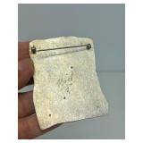 Gorgeous Large Sculptural Sterling Silver Oak Leaf Brooch - Signed "Noel"