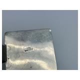 Large Black & Red Stone Sterling Silver Pendant