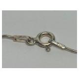 Great Looking Jeweled "Chili Pepper" Pendant Necklace w/Sterling Silver