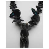 Southwestern Carved Stone Bear Fetish Necklace