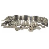 LARGE & Impressive Vintage Middle Eastern Dowry Necklace w/Coins