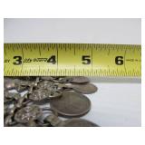 LARGE & Impressive Vintage Middle Eastern Dowry Necklace w/Coins