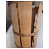 Very Tall Unique Wood Basket / Crate