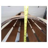 Very Tall Unique Wood Basket / Crate