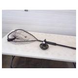 Fish net with Scale and ruler and Boat Anchor