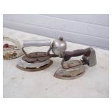Vintage Irons including Sad Irons