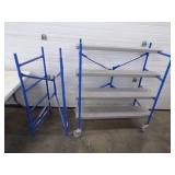 Indoor Scaffolding with 4 planks and Wheels with Extender