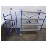 Indoor Scaffolding with 4 planks and Wheels with Extender