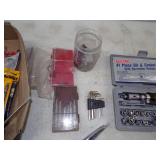 Tool lot with Sockets, Bits Screwdrivers
