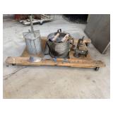 Vintage Cart, Vintage Funnel, Mop Bucket, Meat Grinder