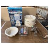 Vintage Tins, Meat Grinder Glass Dish