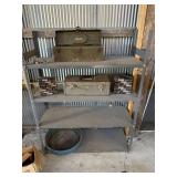 Metal Shelf with Tool Boxes