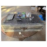 Vintage Trunk,  Corn Pan and Hardware