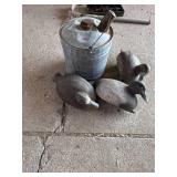 Duck Decoys and Vintage Can