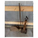 Vintage Boat Rudder and unique Clamp