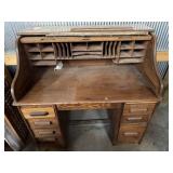 Roll Top Desk and Vintage Typewriter