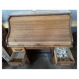 Roll Top Desk and Vintage Typewriter