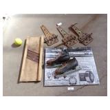 Vintage Hinges, Ice Skates and Slicer