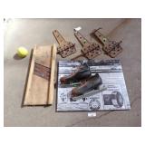 Vintage Hinges, Ice Skates and Slicer