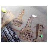 Vintage Hinges, Ice Skates and Slicer