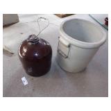 5 Gallon Red Wing Crock and Jug