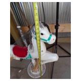Rocking Horse, Light Stand, Vintage Lamp