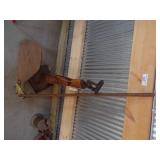 Vintage Boat Rudder and unique Clamp