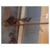 Vintage Boat Rudder and unique Clamp