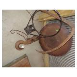 Large Saw Blade, Basketball hoop, huge Hook. And more