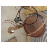 Large Saw Blade, Basketball hoop, huge Hook. And more