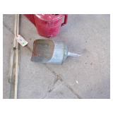 Red Oil Can, Feed Scoop, Vintage Fishing Pole