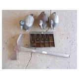 Duck Decoys, Vintage Cash Drawer, Mattock