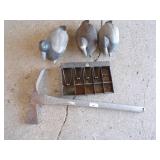 Duck Decoys, Vintage Cash Drawer, Mattock