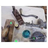 Wood Plane, Vintage Insulators, Pipe parts, Meat Grinder