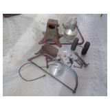 Pair of Wheels, Outdoor Light Fixture, Metal