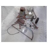 Pair of Wheels, Outdoor Light Fixture, Metal