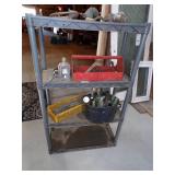 Plastic Shelf with Tools, Tool Boxes Pop Bottles