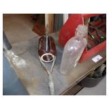 Plastic Shelf with Tools, Tool Boxes Pop Bottles