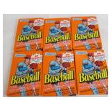 6- 1990 Donruss Baseball Packs...