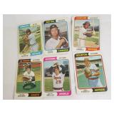 Assorted 1974 Topps Baseball Cards...