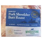 EE  FROZEN Wholestone Farms Boneless Pork Shoulder Butt Roast approx 8 lb