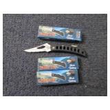 3- FROST CUTLERY EAGLE EYE BLACK 3"...