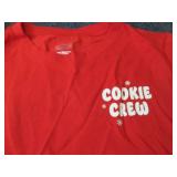 5 Ladies XS Cookie Crew Shirts...