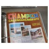 2 Binders of Calender Catalogs...