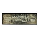 Vintage Black and White Photographic Framed Print Excelsior July 5th Picnic 