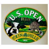 U.S. Open Metal Sign
