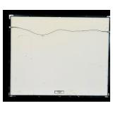 Large Black and White Framed Photographic Print of a Boy with a Goose