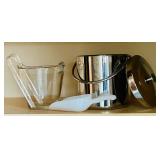 Bar Helpers including Two Ice Buckets, Ice Grabber and Ice Scoop