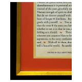 Framed Desiderata Original Text
